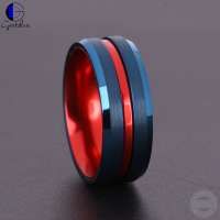 Gentdes Jewelry  Fasion Brushed Beveled Tungsten Carbide  Wedding Rings For Men